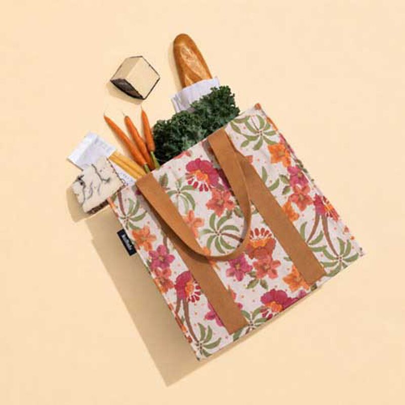 Kollab Market Bag Hibiscus Retreat image number 1